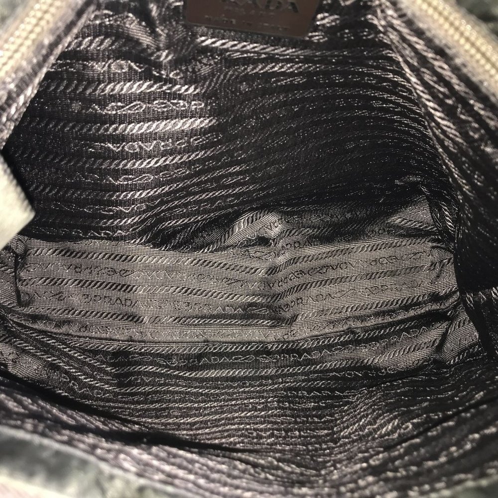 344154F V Prada Tote Bag Khaki Nylon - Picture 8 of 12